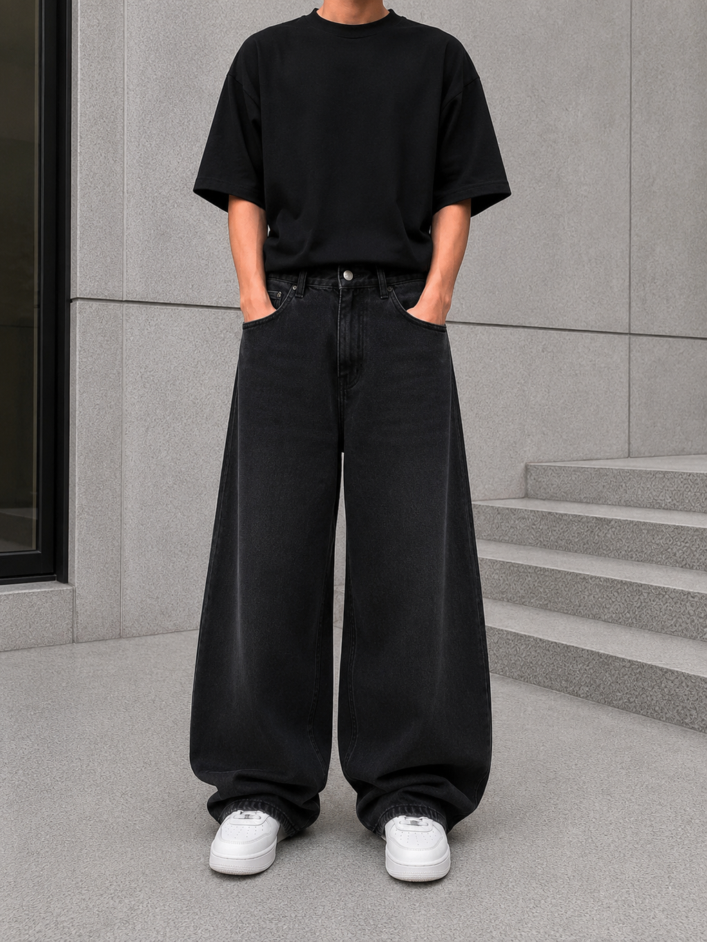 Aurevo Shadow Grey | Baggy Jeans