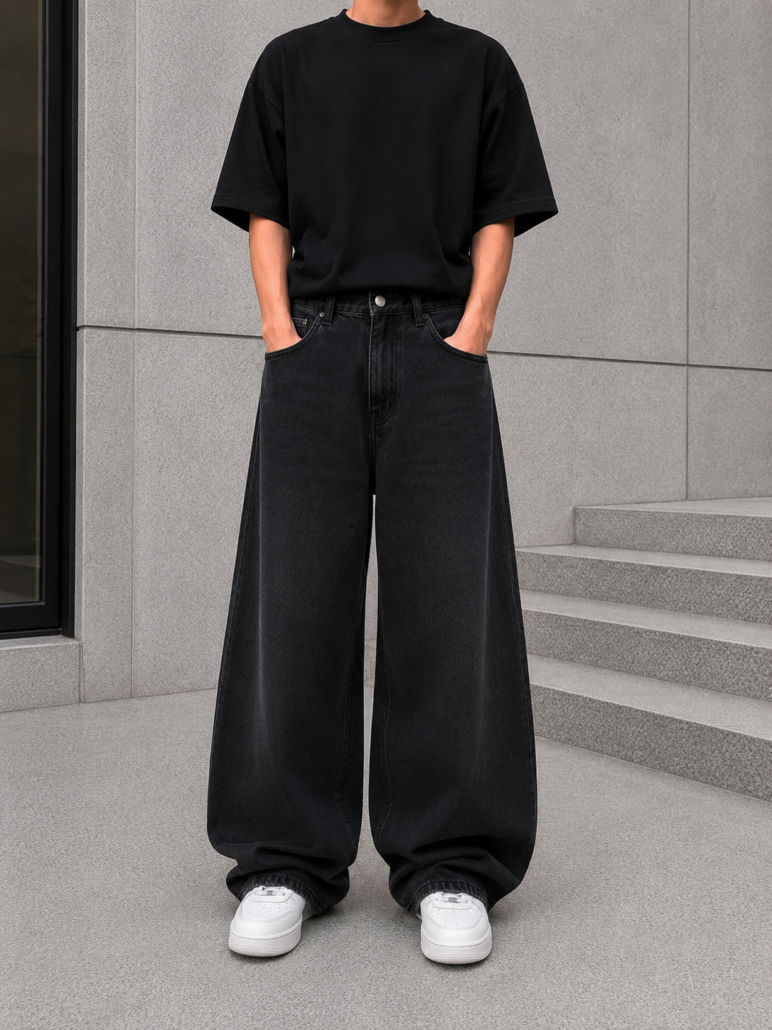 Aurevo Shadow Grey | Baggy Jeans