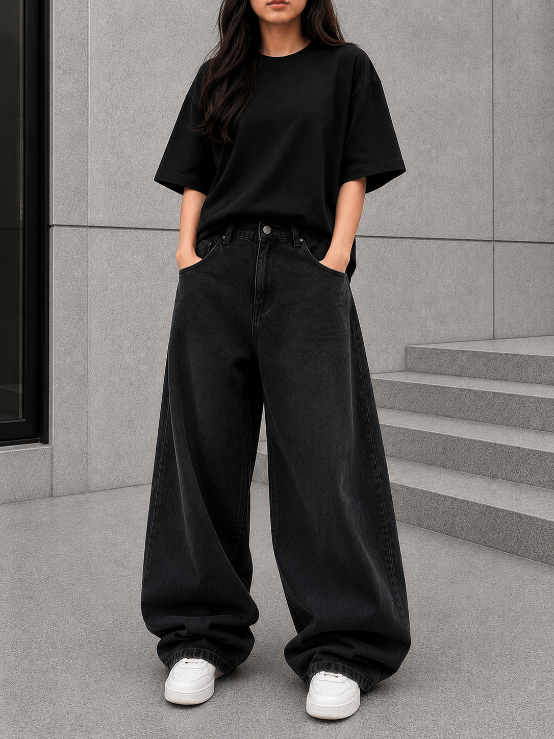 Aurevo Shadow Grey | Baggy Jeans
