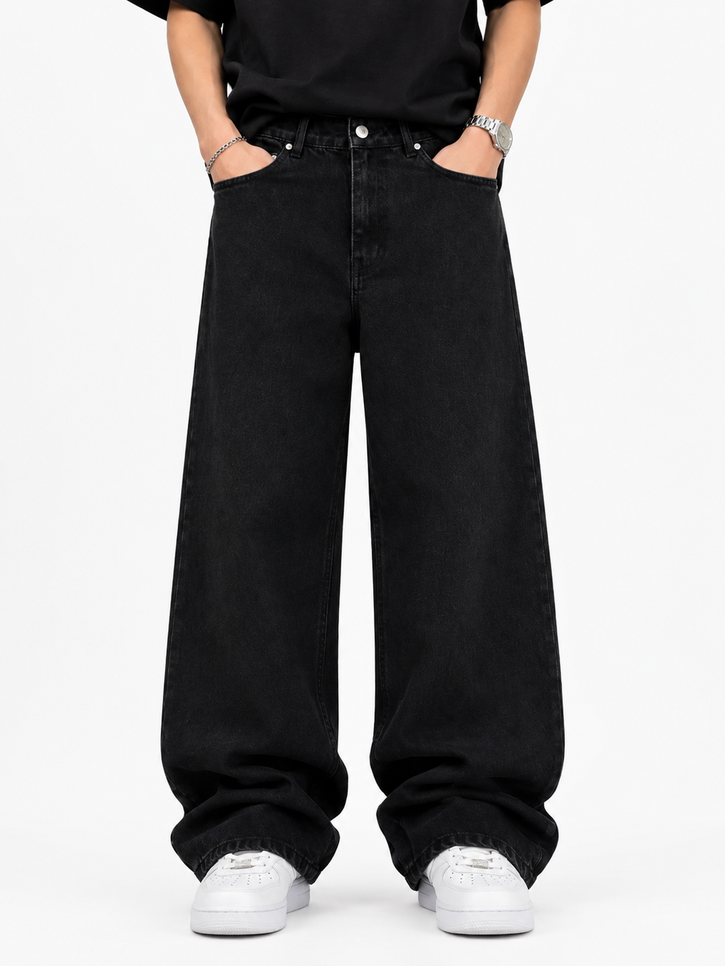 Aurevo Phantom Black | Baggy Jeans
