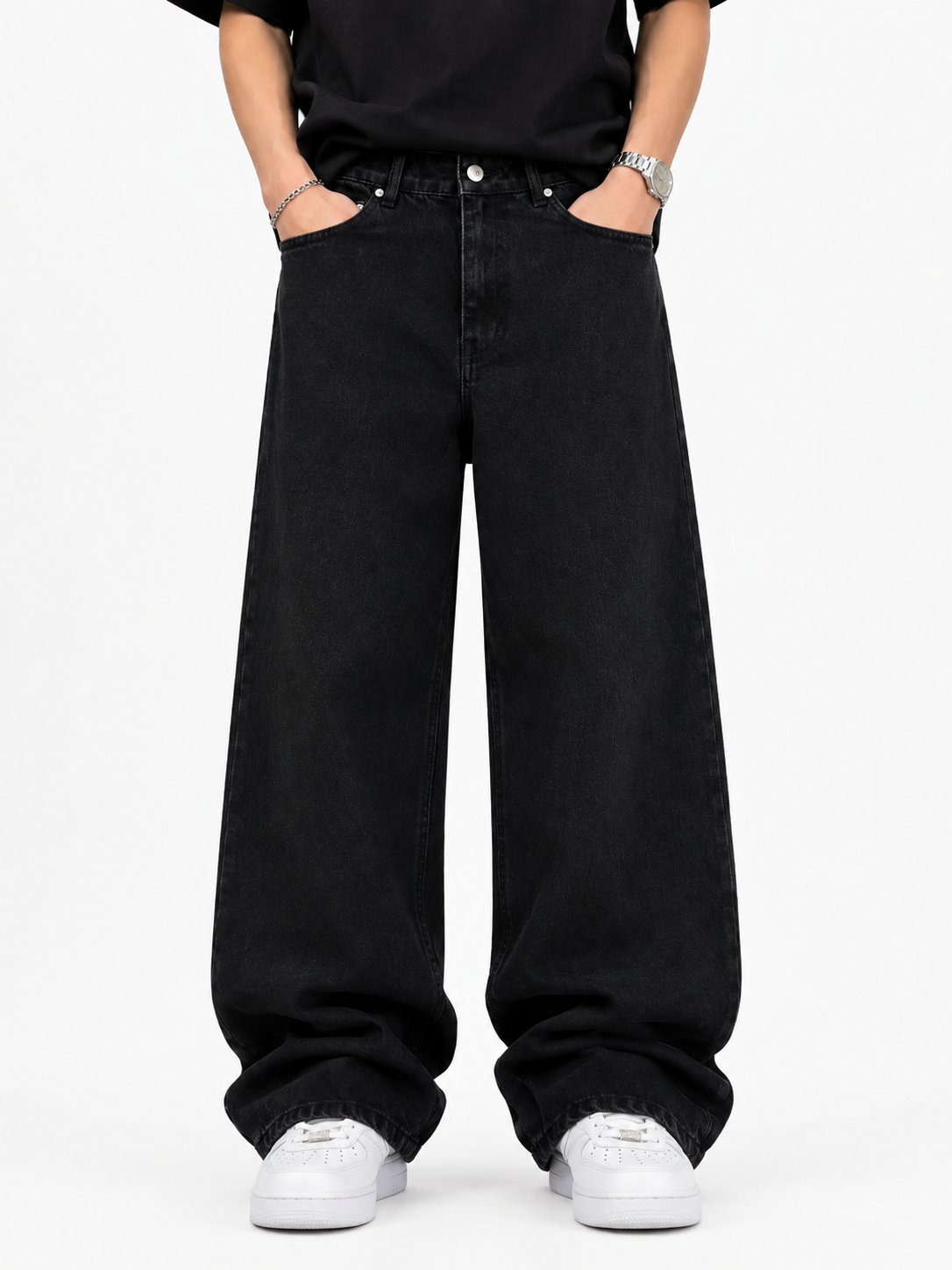 Aurevo Phantom Black | Baggy Jeans