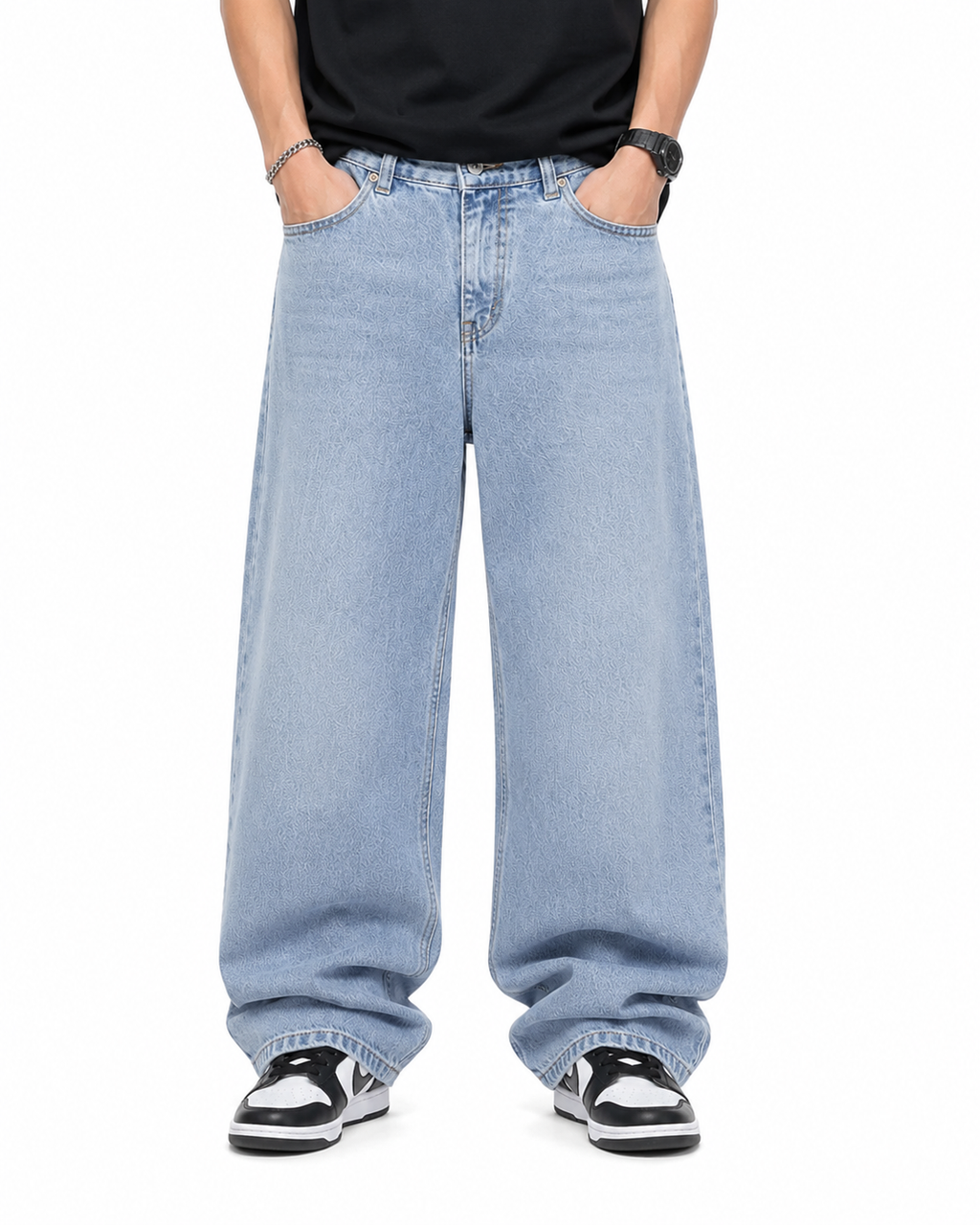 Aurevo Ice Blue | Baggy Jeans