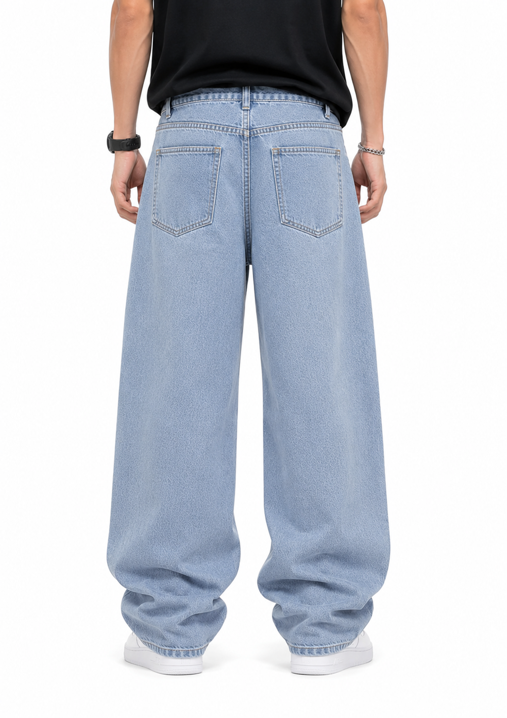Aurevo Ice Blue | Baggy Jeans