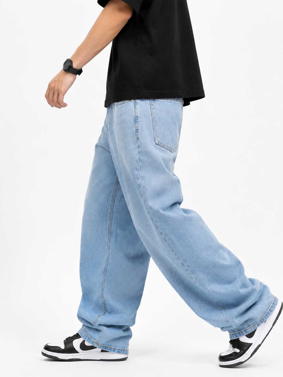 Aurevo Ice Blue | Baggy Jeans