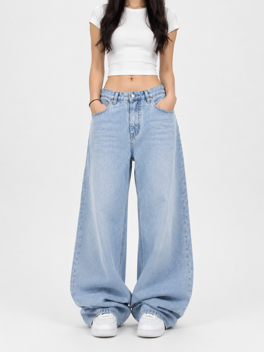 Aurevo Ice Blue | Baggy Jeans
