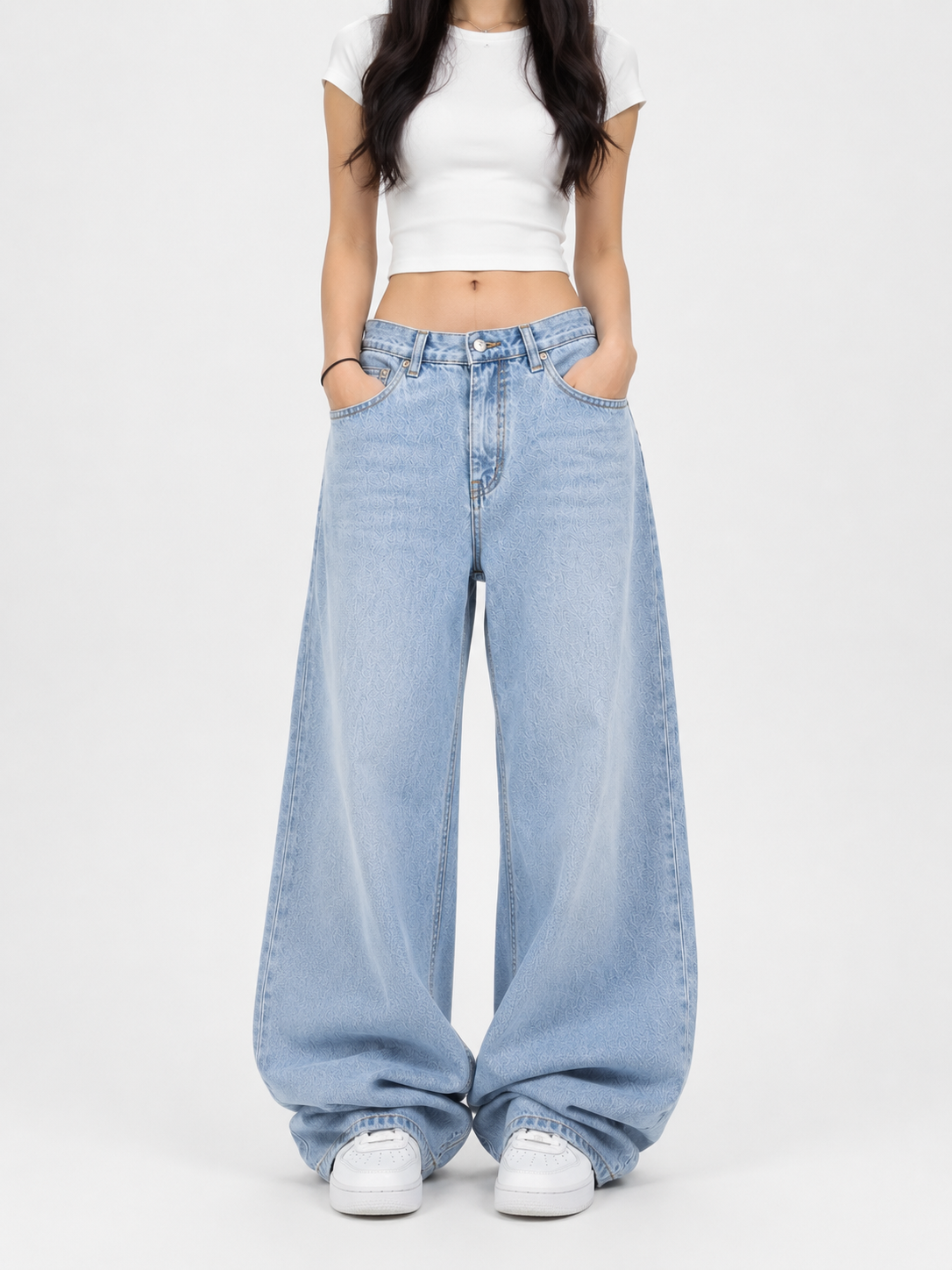 Aurevo Ice Blue | Baggy Jeans