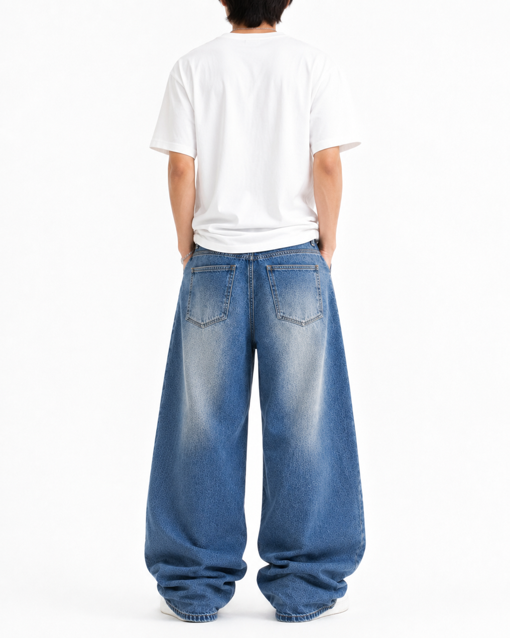 AUREVO Midnight Drift Baggy Jeans (Unisex)