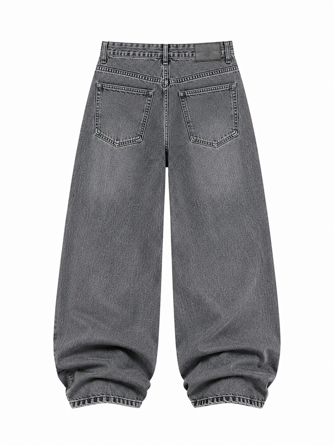 Ash Grey Baggy Denim Jeans (Unisex)